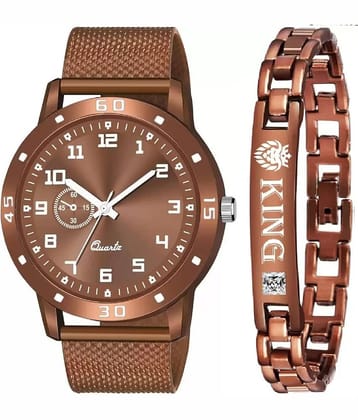 Shivark Brown Silicon Analog Men's Watch