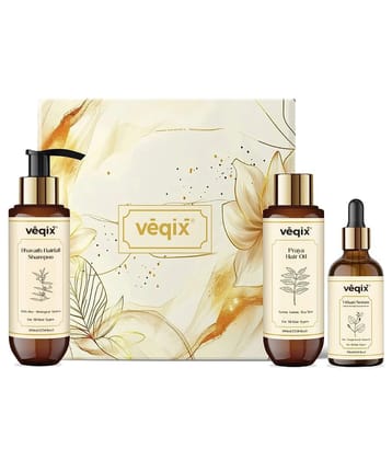 Veqix Dhavath HairFall Shampoo & Pyara Root Hair Oil & Vithan Pro Hair Growth Serum(Pack of 3)
