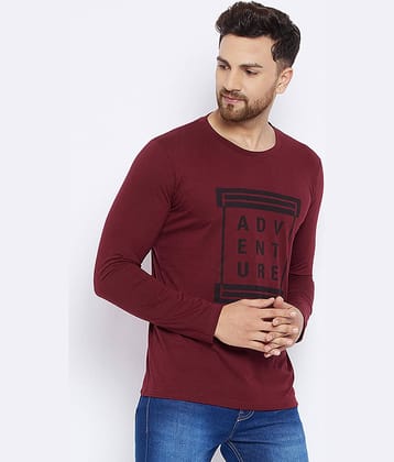 The Million Club Pack of 1 Polyester Regular Fit Men's T-Shirt ( Maroon )