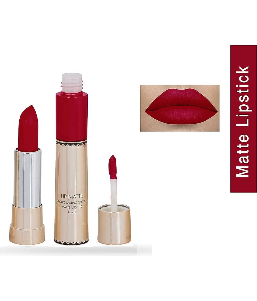 Lenon Beauty 2 in 1 Lipsticks & Lip Gloss Liquid Red 12 g