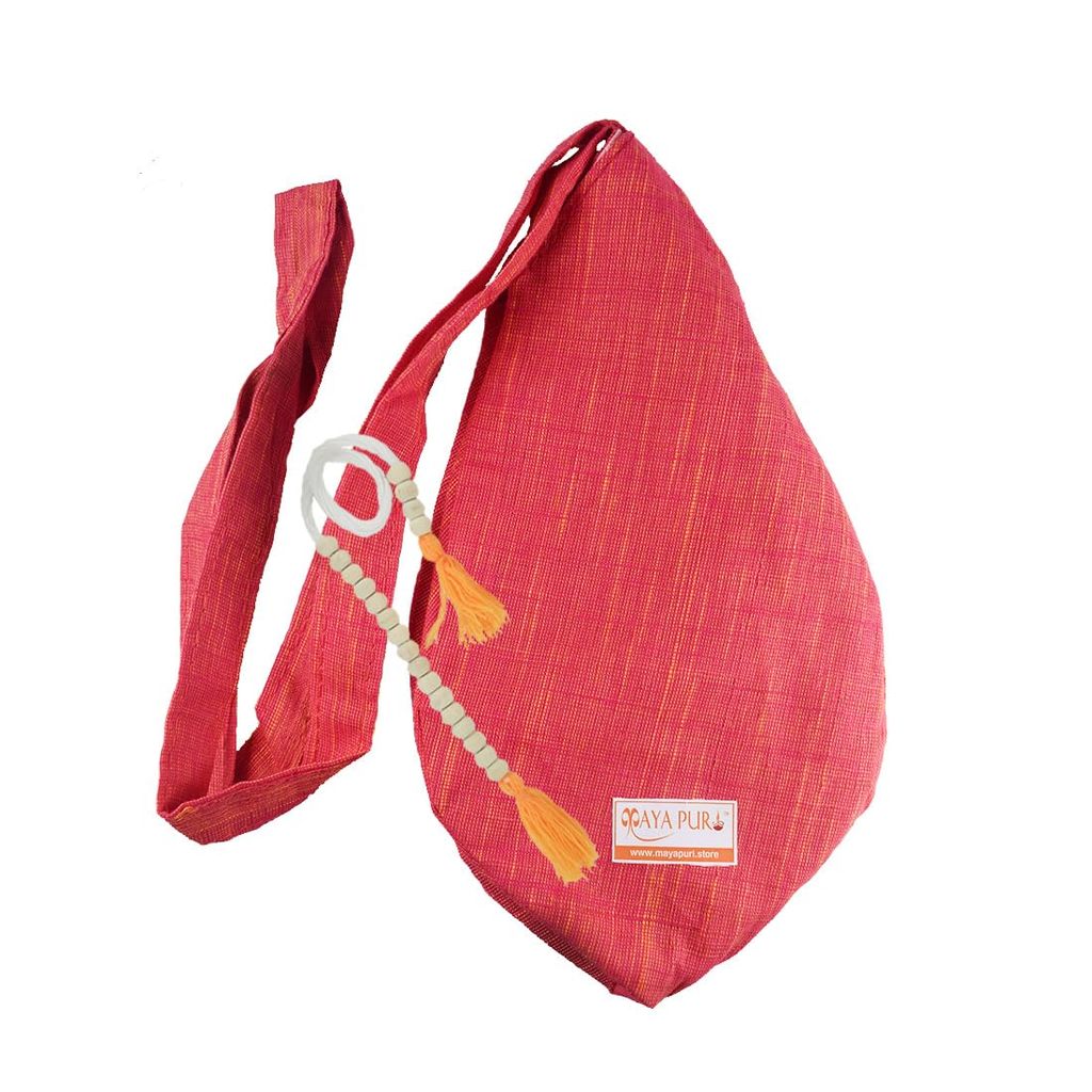 MAYAPURI Cotton Chanting Bag/Japa Mala Bag with Sakshi Mala Counter for Daily Mantra Jaap (Ruby Red) - Pooja Needs | Buy online on ZillyBuy