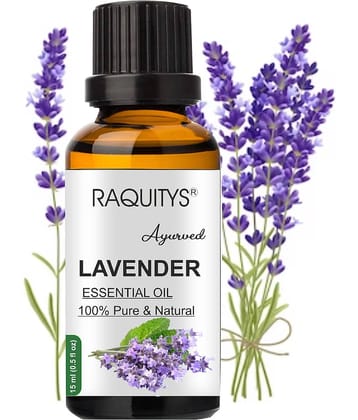 RAQUITYS Lavender Essential Oil 15 mL ( Pack of 1 )