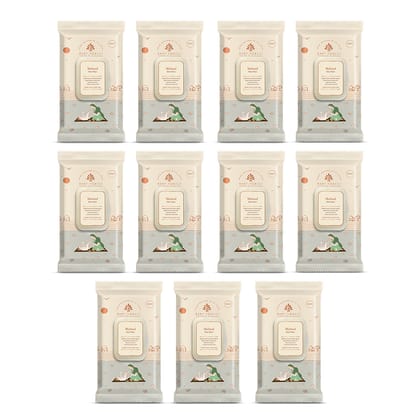 Baby Forest Mulmul Baby Wipes, Ultra-soft, Water-based, 3X thicker and softer wipes 72 Wipes, Pack of 11