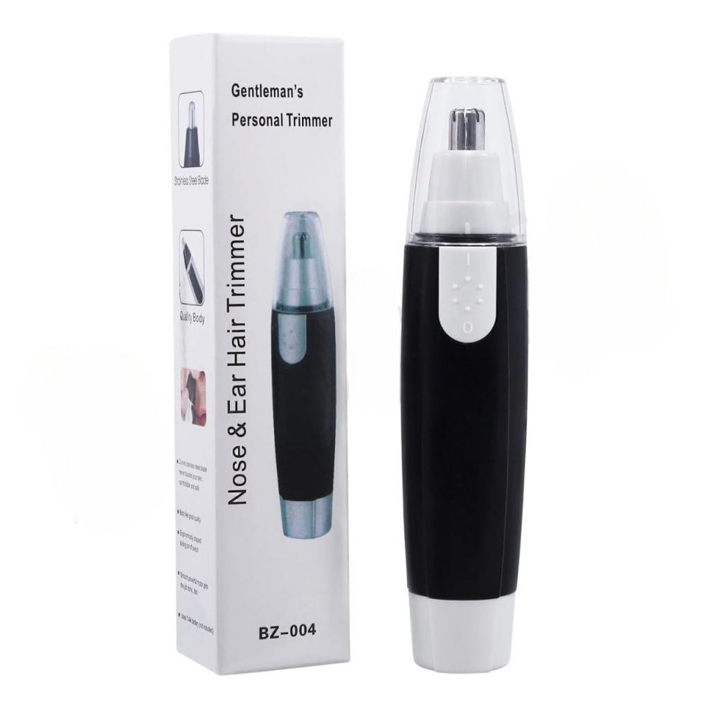 Latest Amazing Electric Nose & Ear Hair Trimmer for Men & Women | Stainless Steel Blades | Painless, Portable Grooming Device for Nose, Ear & Eyebrow Hair | Battery Operated Personal Grooming Tool