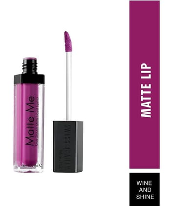 Swiss Beauty Matte Liquid Lipstick (Wine & Shine), 6ml