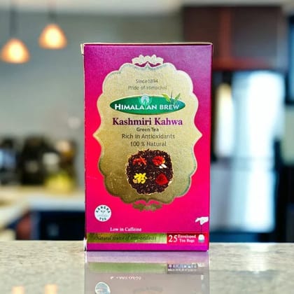 Himalayan Brew – Kashmiri Kahwa Green Tea Bags (25 Bags)