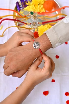 Lotus Silver Rakhi CHR041