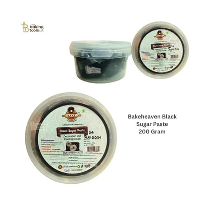 Bakehaven Black Sugar Paste - 200 Grams