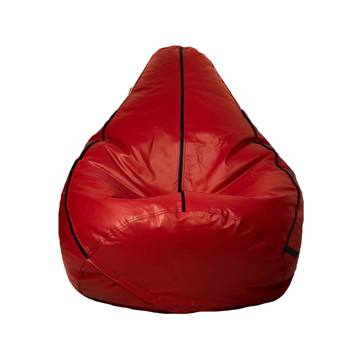 Craftlayout Strip Bean Bag Cover Red Black XL