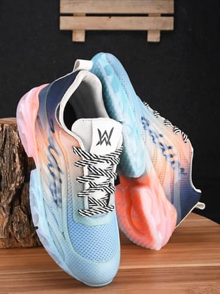 Woakers Multicolor synthetic leather Lace up Causal ShoesforMen - UK7