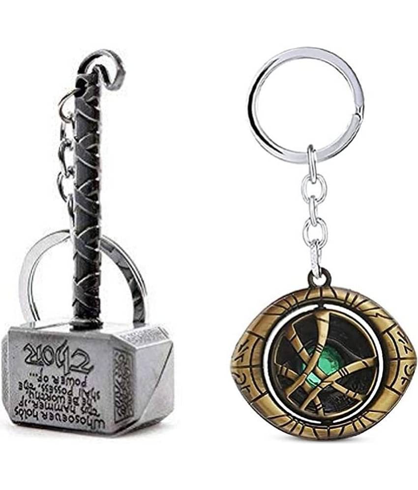ZYZTA - Multicolor Men's Decorative Keychain ( Pack of 2 )