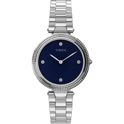 Timex Blue Dial Analog Women Watch - TW2V24000-Blue