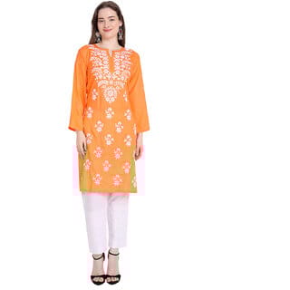Lucknowi Rayon Cotton Kurta