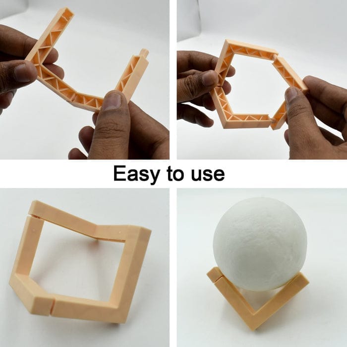 3D Power Moon Lamp With Touch Control Adjust Brightness_assorted colour