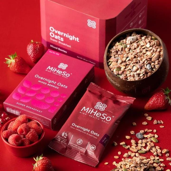 MiHeSo Overnight Oats - Mixed Berries 420g (60gX7)