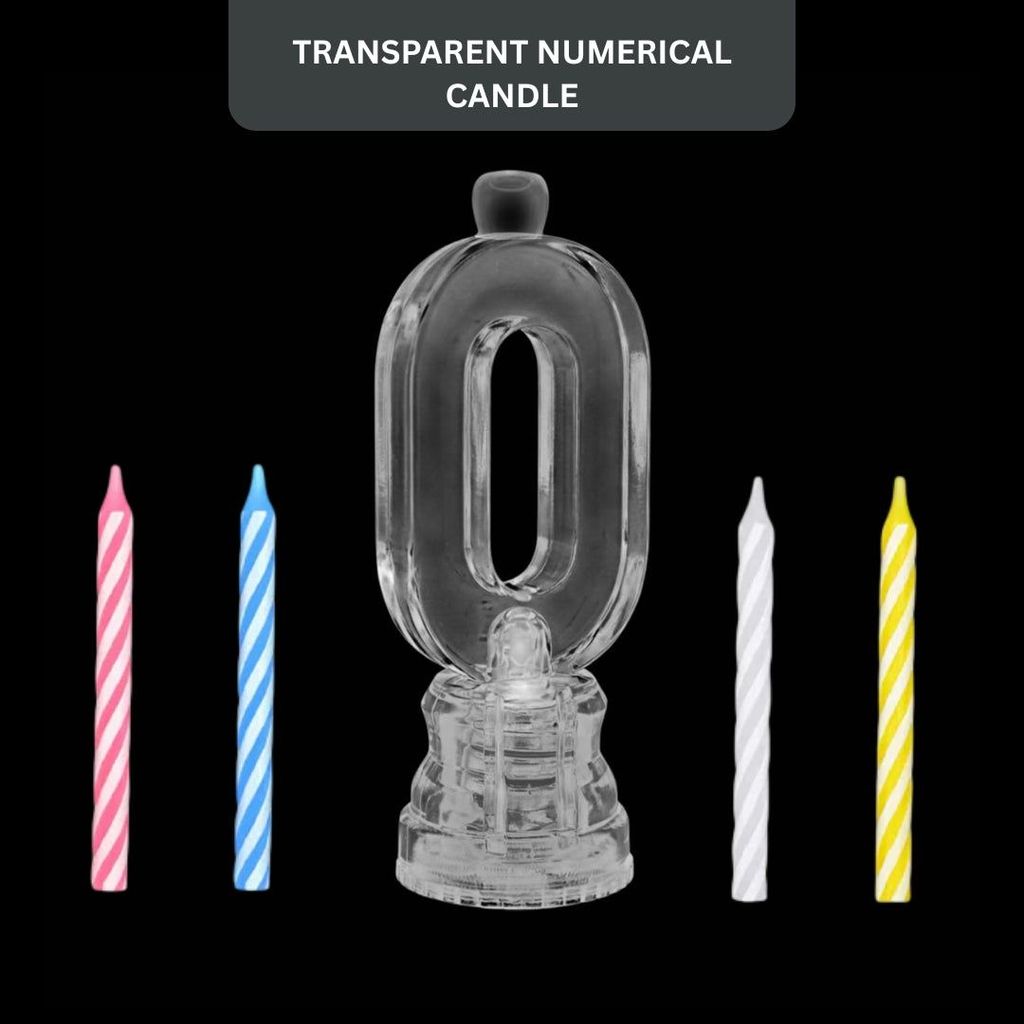 Transparent Candle No. 0 - Party and Festive Needs | Buy online on ZillyBuy