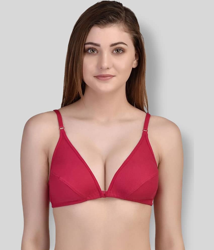 Desiprime Poly Cotton Non Padded Women's Front Closure ( Pink )