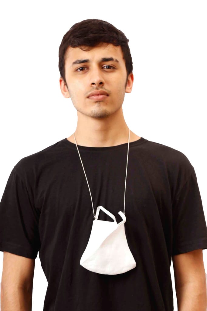 925 Silver Beaded Mask Chain (Unisex)