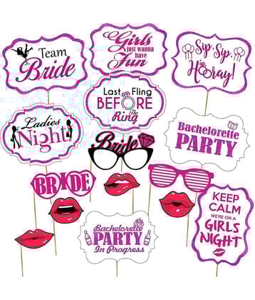 Zyozi™ Bachelorette Party Decorations Set - Complete Engagement and Bridal Shower Supplies Kit with Bride to Be Banner, Rose Gold Sash, Bride Tribe Tattoos, , Photo Booth Props, Balloons