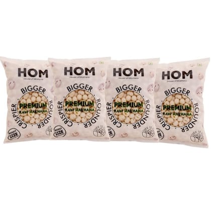 Raw Makhana (Pack of 4) - 800 gm - Pack of 4