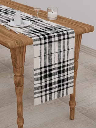Slub Cotton Table Runner - 12X82 inch-6 Seater / Indigo
