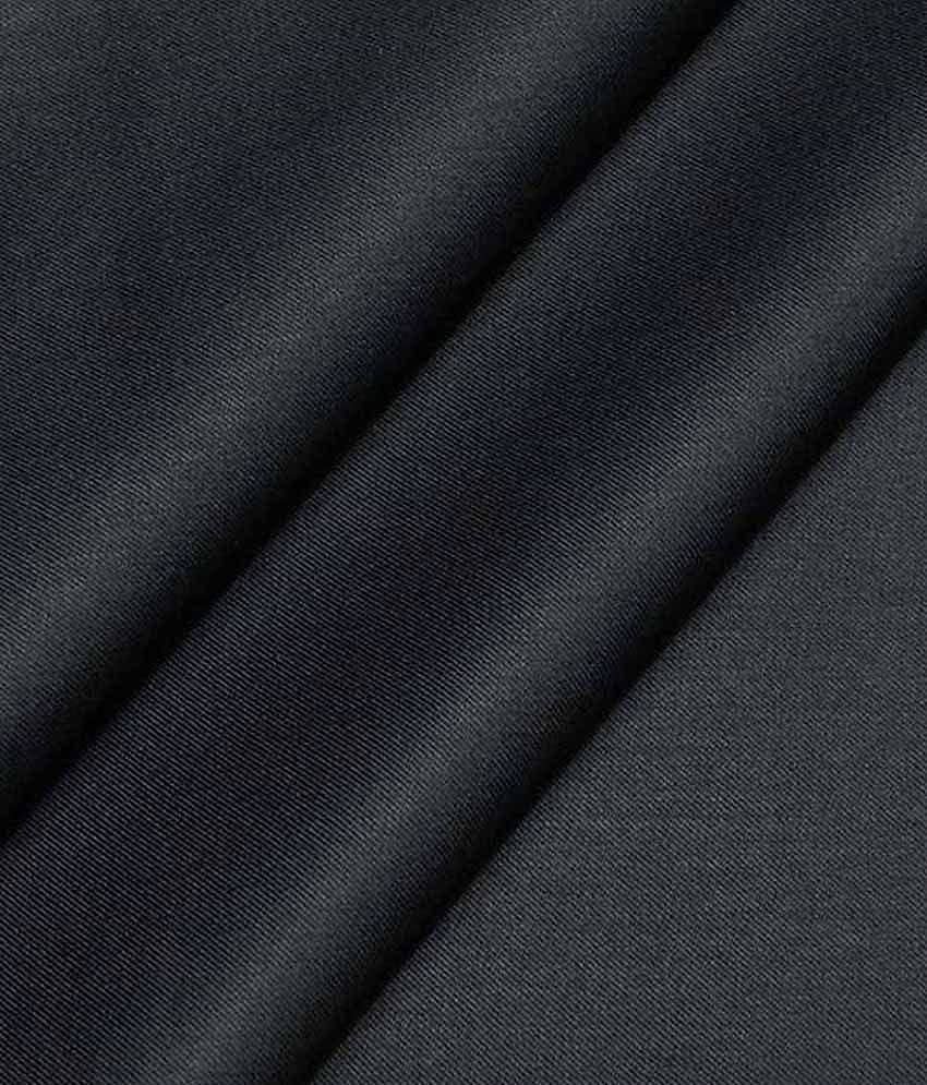 Vimal - Black Cotton Blend Men's Unstitched Pant Piece ( Pack of 1 )