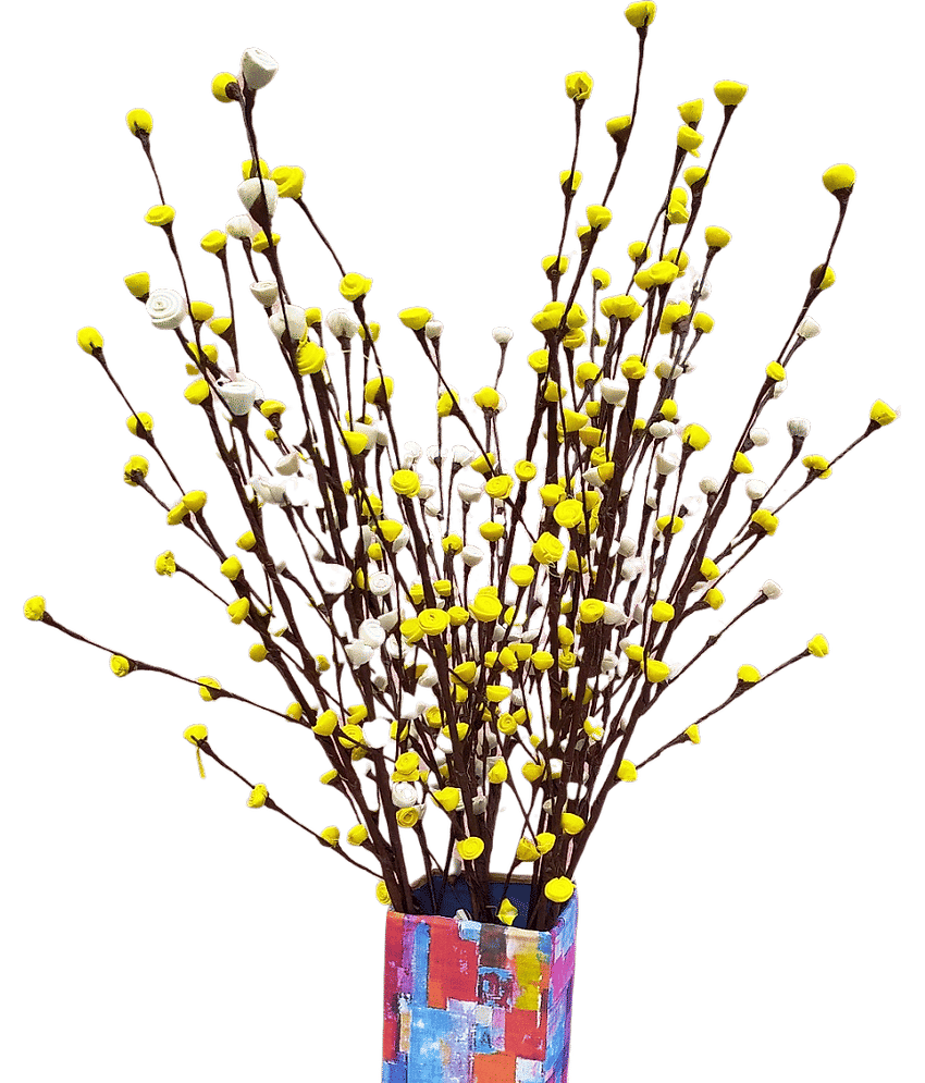 Fab n Style Rose Multicolour Artificial Flowers Bunch - Pack of 1