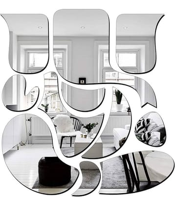 Asmi Collection Beautiful Ganesha Self Adhesive Acrylic Mirror Wall Sticker ( 25 x 24 cms )