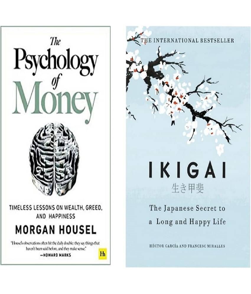 Combo of 2 books Psychology of money + IKIGAI
