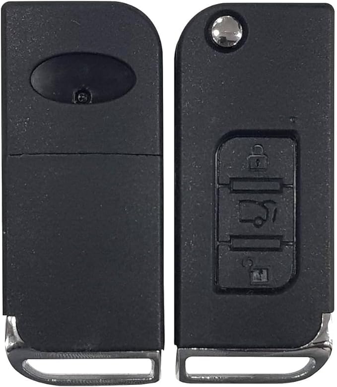 Key Shell, 3 Button Front Remote Key Shell, Compatible for: Mahindra XUV 500, Pack of 1