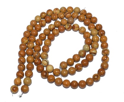 Camel Jasper Natural Semi Precious Beads For Jewelry Making 1 String of 48 Pcs (8 MM) , SEP-927-1 String 48 Pcs / 8 MM