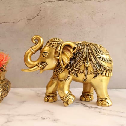 Premium Brass Lightweight Elephant - 7 Inch Height Premium Brass Lightweight Elephant - 7 Inch Height