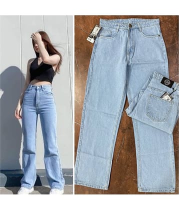 9x denims - Ice Blue Denim Regular Fit Women's Jeans ( Pack of 1 )