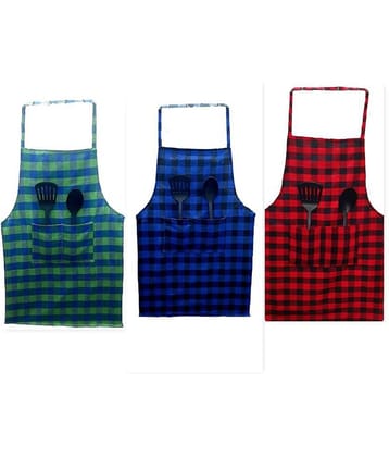 Sweekar - Multicolor Full Apron (Pack of 3)