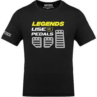 FastB Men Printed Round Neck Black T-Shirt