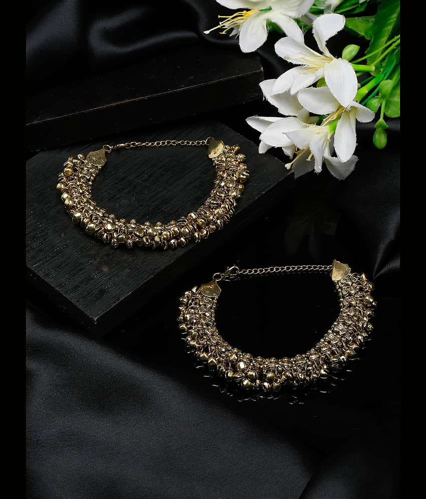 YOUBELLA Gold Anklets ( Pack of 1 )