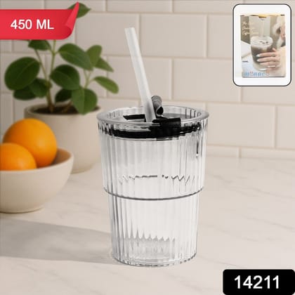 450 ML Monaco Premium Transparent Plastic Cup, Tumbler