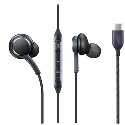 Wired Type-C In-Ear Earphones with Mic  Hi-Res Audio, Noise Isolation, Volume Control  Compatible with USB-C Devices