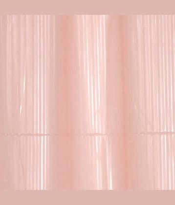CASA FURNISHING Pink PVC Shower Curtain ( Single )
