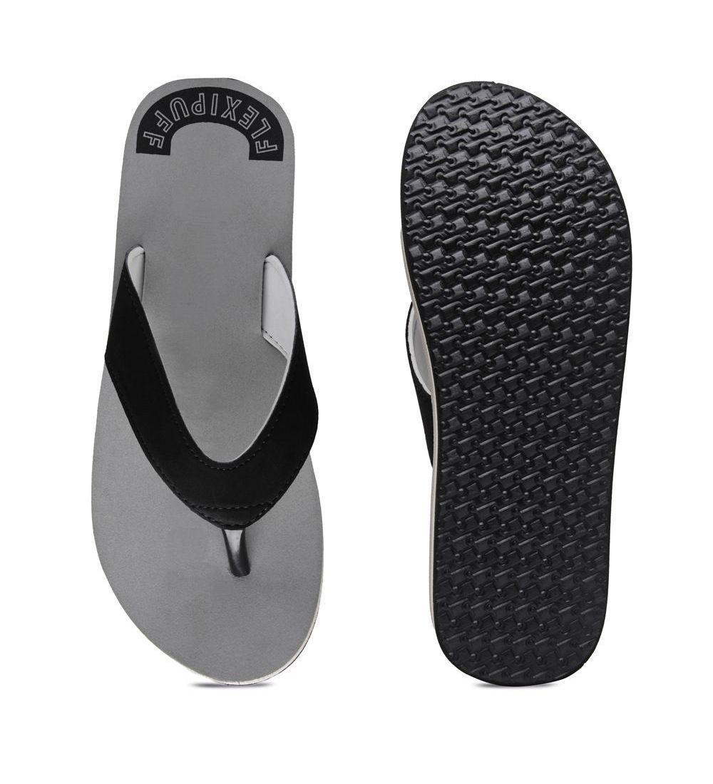 Unisex Rubber Mens Slippers for Ultimate Comfort Size 8 (Grey)