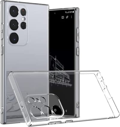 JGD PRODUCTS for Samsung Galaxy S23 Ultra 5G Premium Transparent Hybrid Soft Slim Dust Proof Back Case Cover with Camera Protection JGD PRODUCTS for Samsung Galaxy S23 Ultra 5G Premium Transparent Hybrid Soft Slim Dust Proof Back Case Cover with Camera P