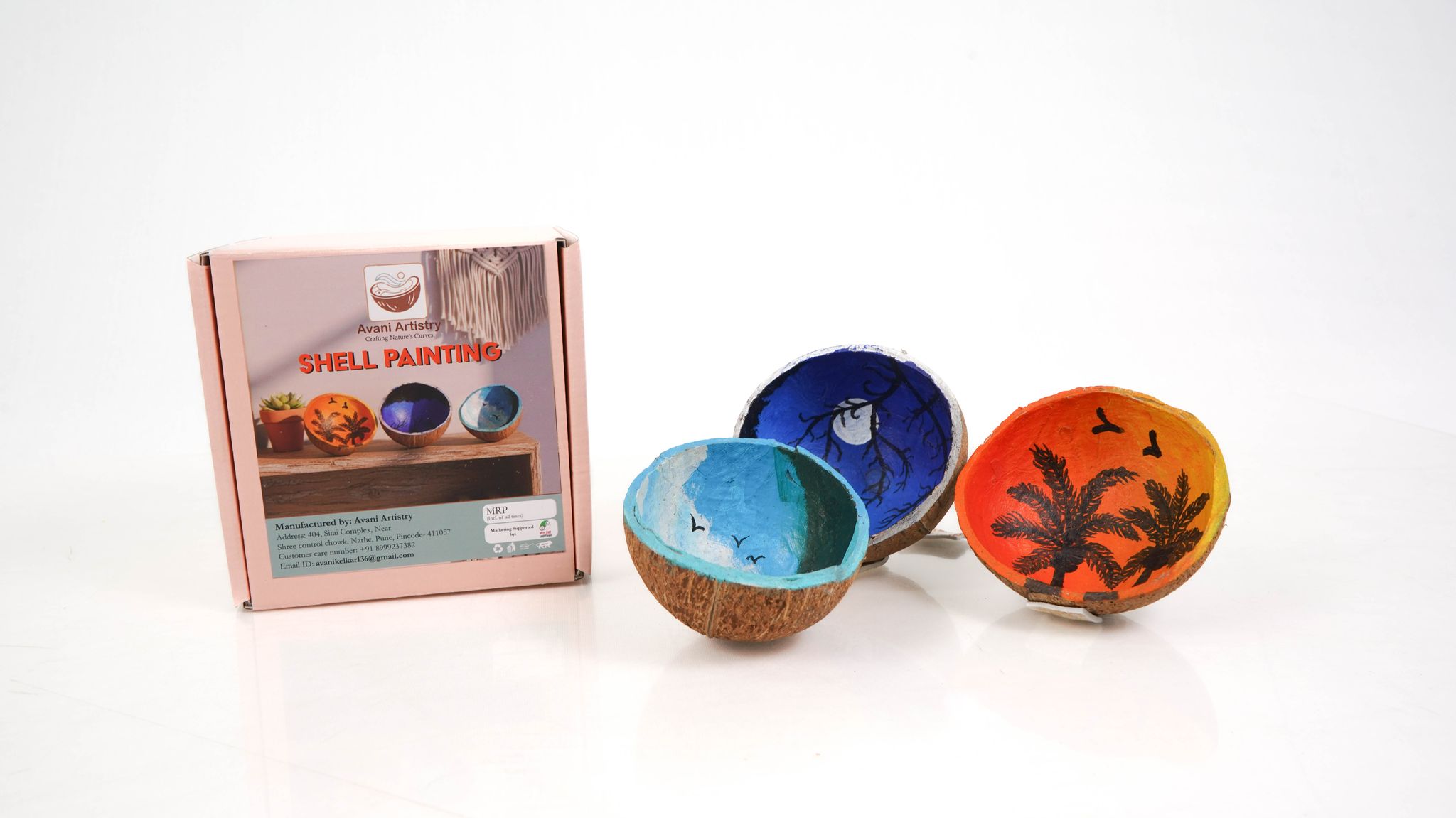 Handcrafted Coconut Shell Painting | Eco-Friendly Artisan Wall Décor & Traditional Art.