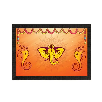 Lord Ganesha Satin Matt Texture UV Art Painting