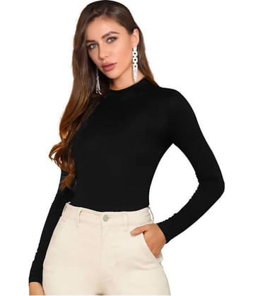 Dream Beauty Fashion Women's Cotton Blend Regular Top ( Black )