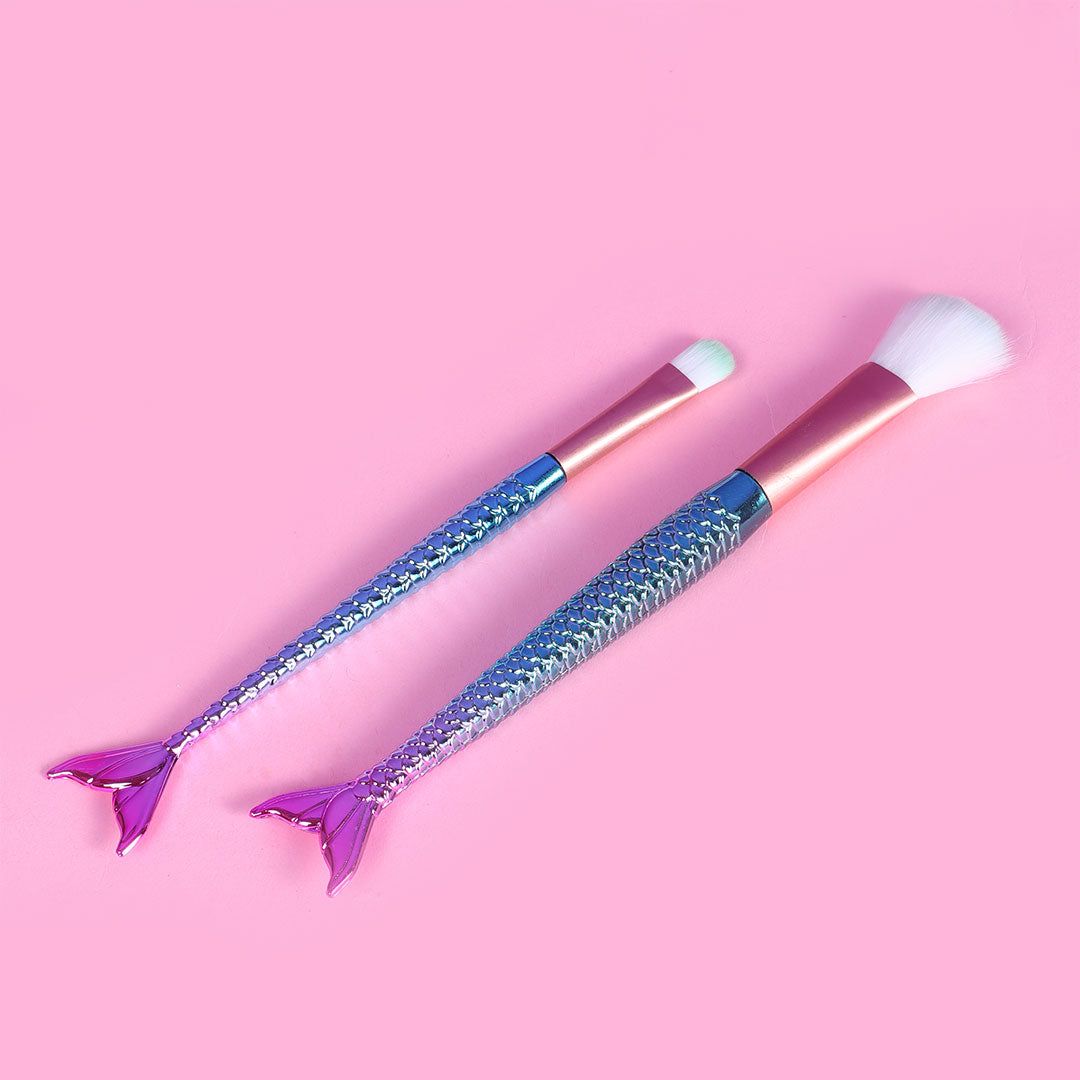 Mermaid Makeup Brushes - Set of 2