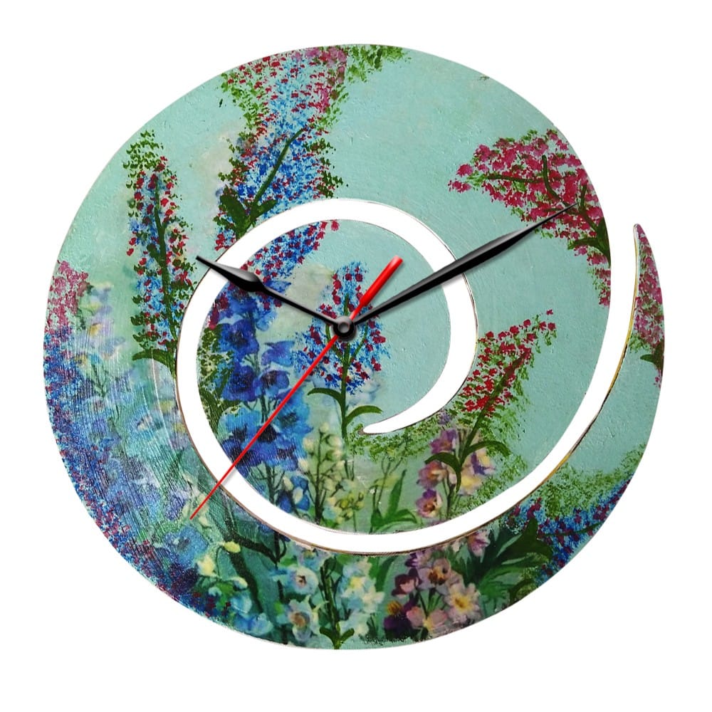 Image Transfer on Spiral Clock DIY Kit by Penkraft