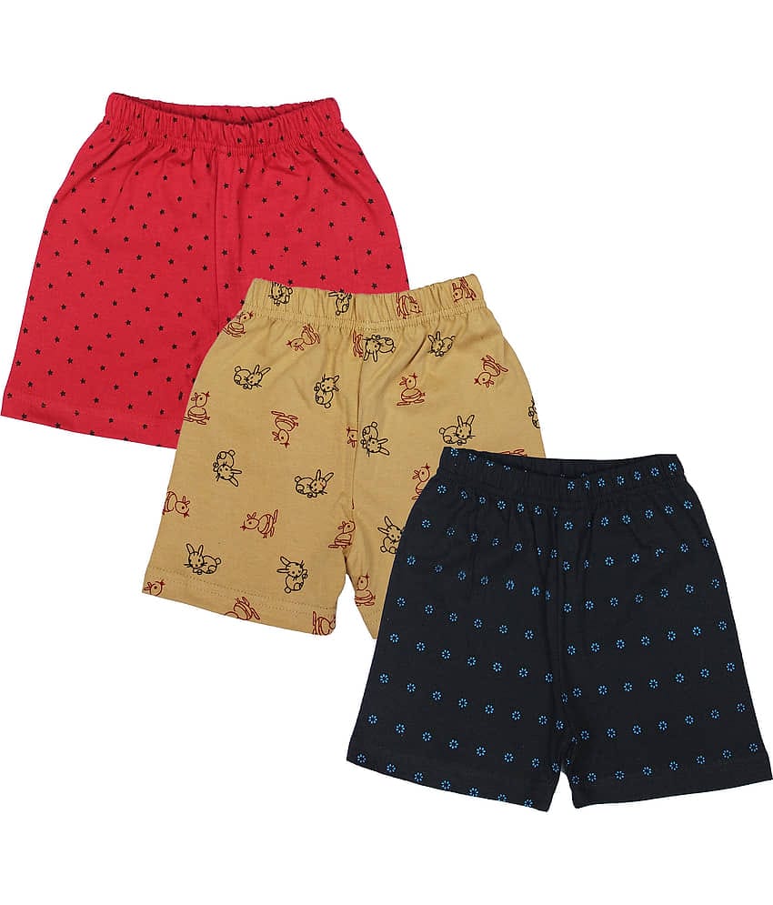 Diaz Pack of 3 Cotton Shorts For Boys ( Multicolor )