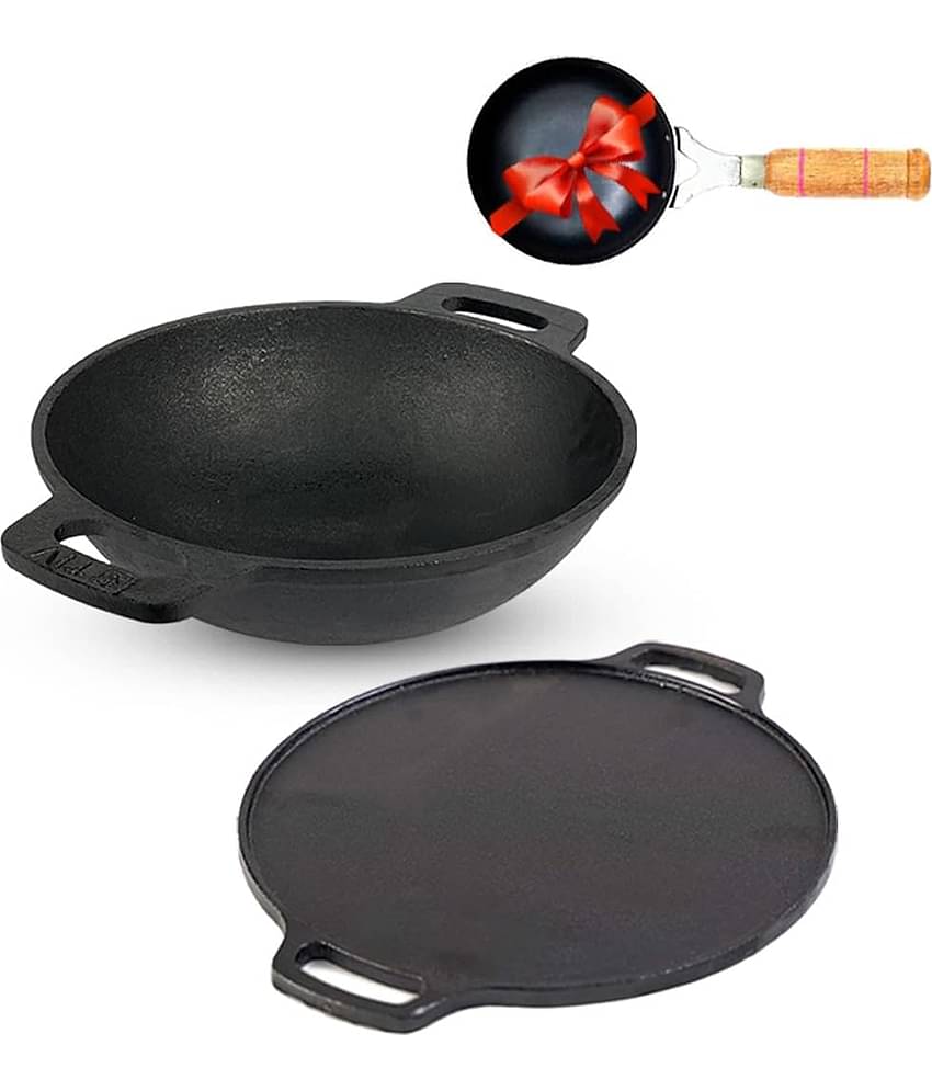 The Indus Valley - Cast Iron No Coating Pot ml ( Pack of 2 )