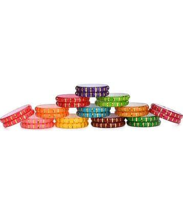 Somil Multicolor Bangle Set ( Pack of 24 )