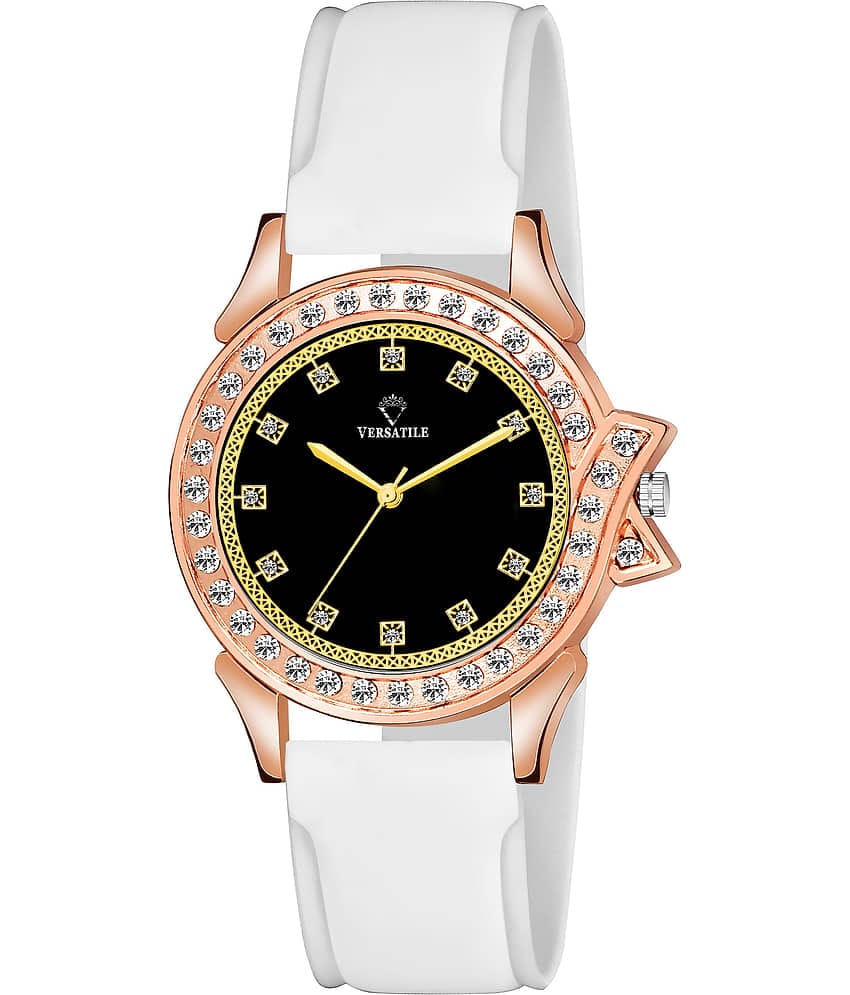 Versatile - White Silicon Analog Womens Watch